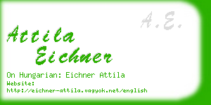 attila eichner business card